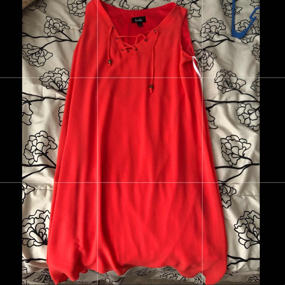 Coral / salmon dress